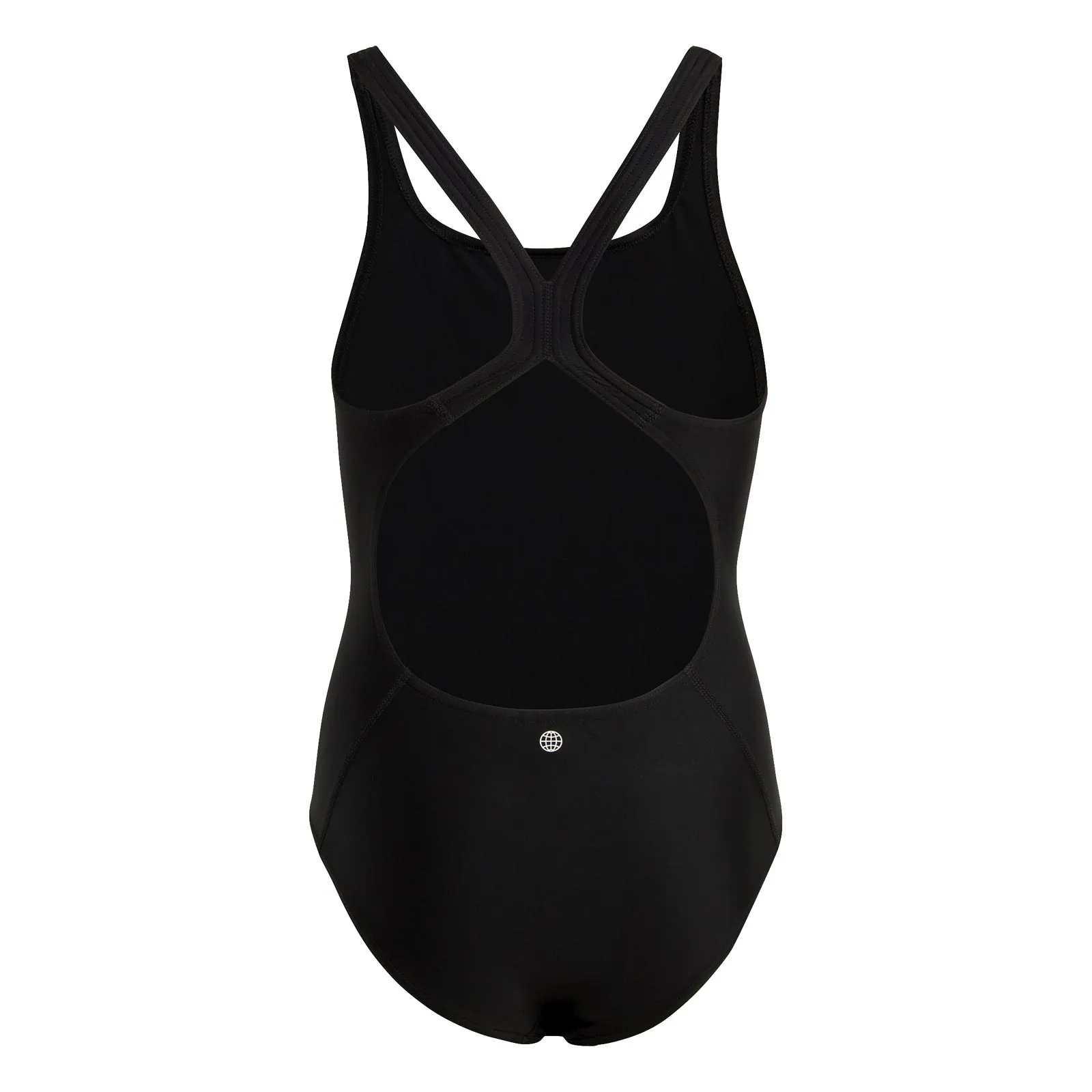 adidas Solid Small Logo Girls Swimsuit