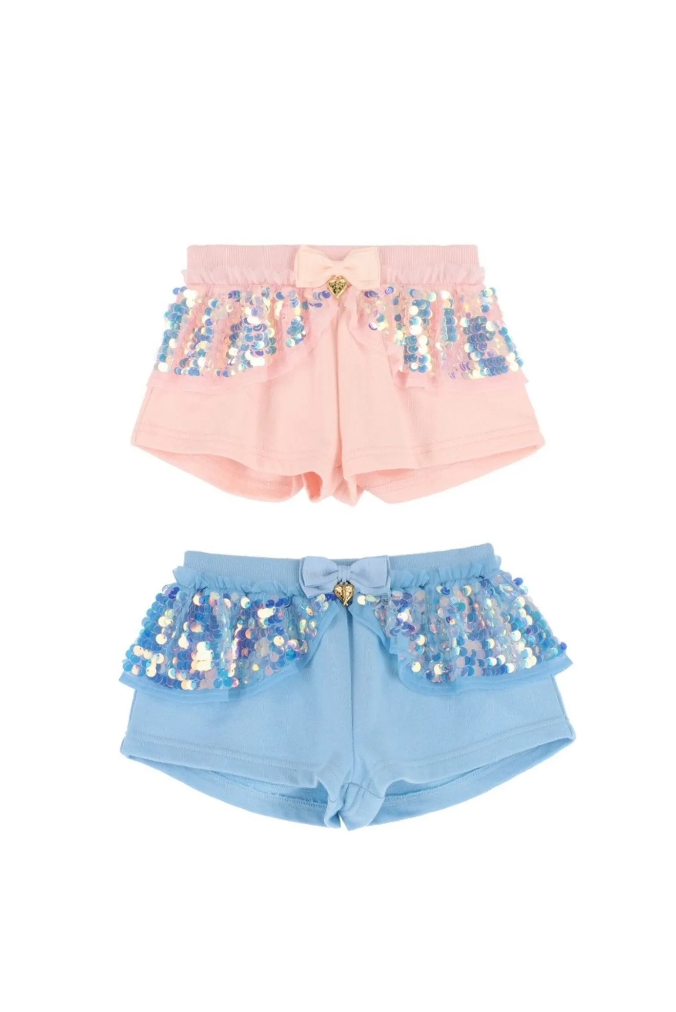 Angel's Face Girls Lindsey Sequin Shorts In 2 Color Choices