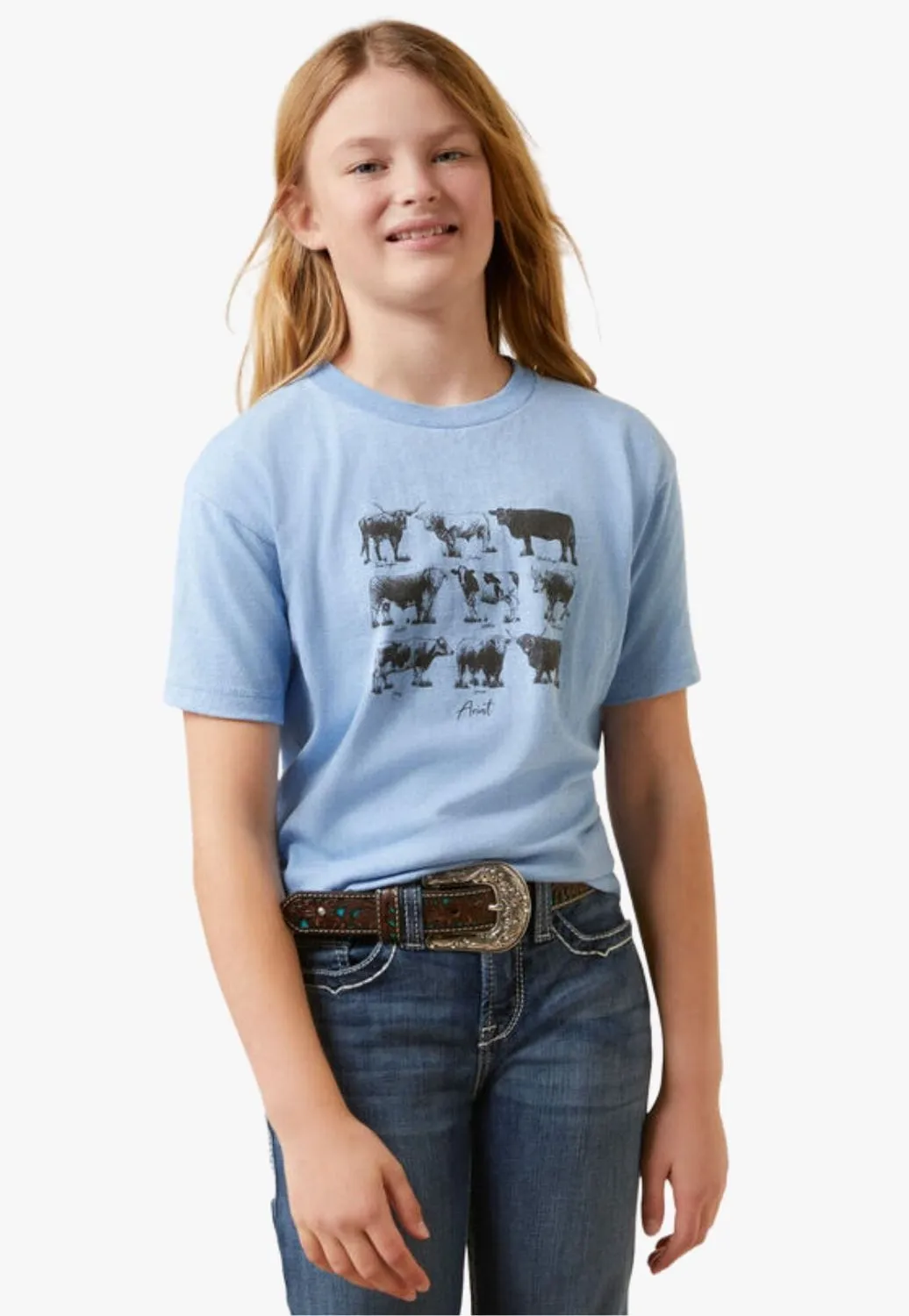 Ariat Girls Cow Chart T-Shirt