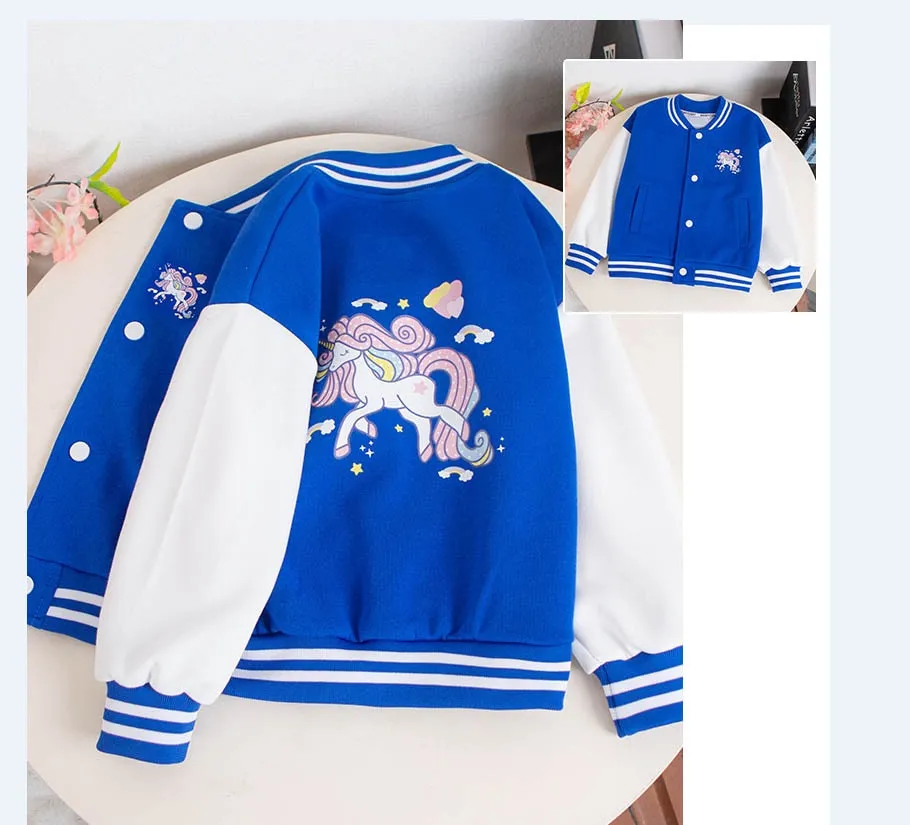 Autumn Unicorn Sports Jacket For Girls