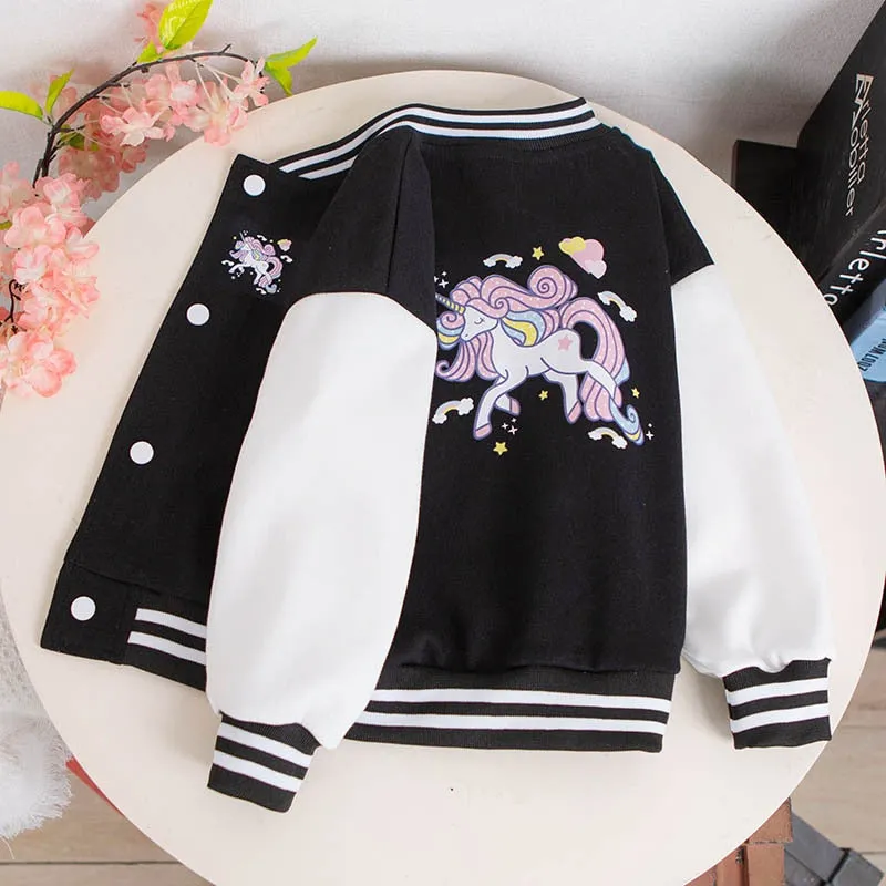 Autumn Unicorn Sports Jacket For Girls