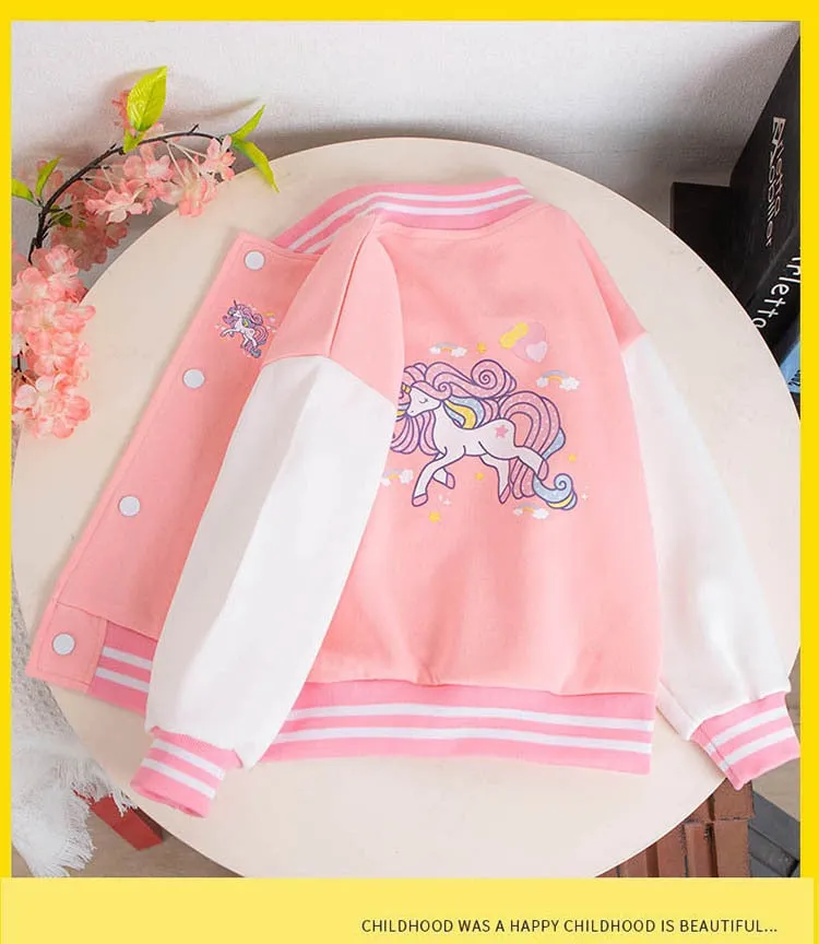 Autumn Unicorn Sports Jacket For Girls