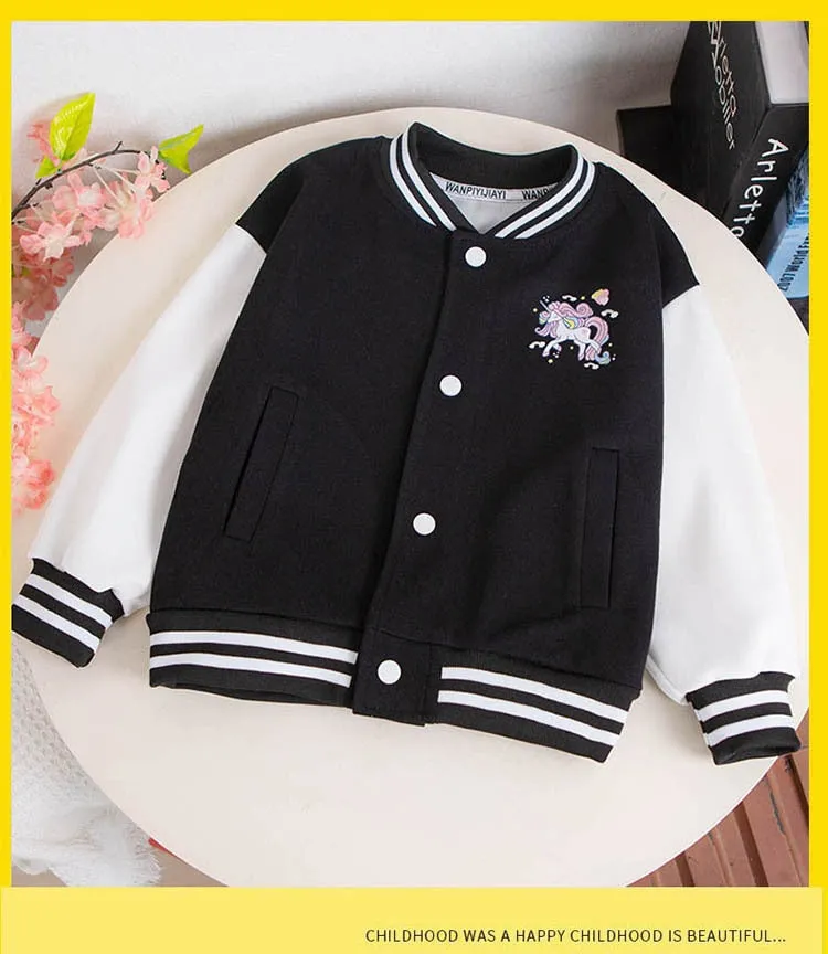 Autumn Unicorn Sports Jacket For Girls