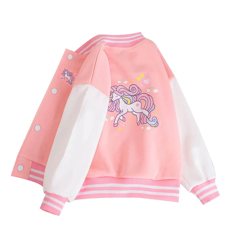 Autumn Unicorn Sports Jacket For Girls