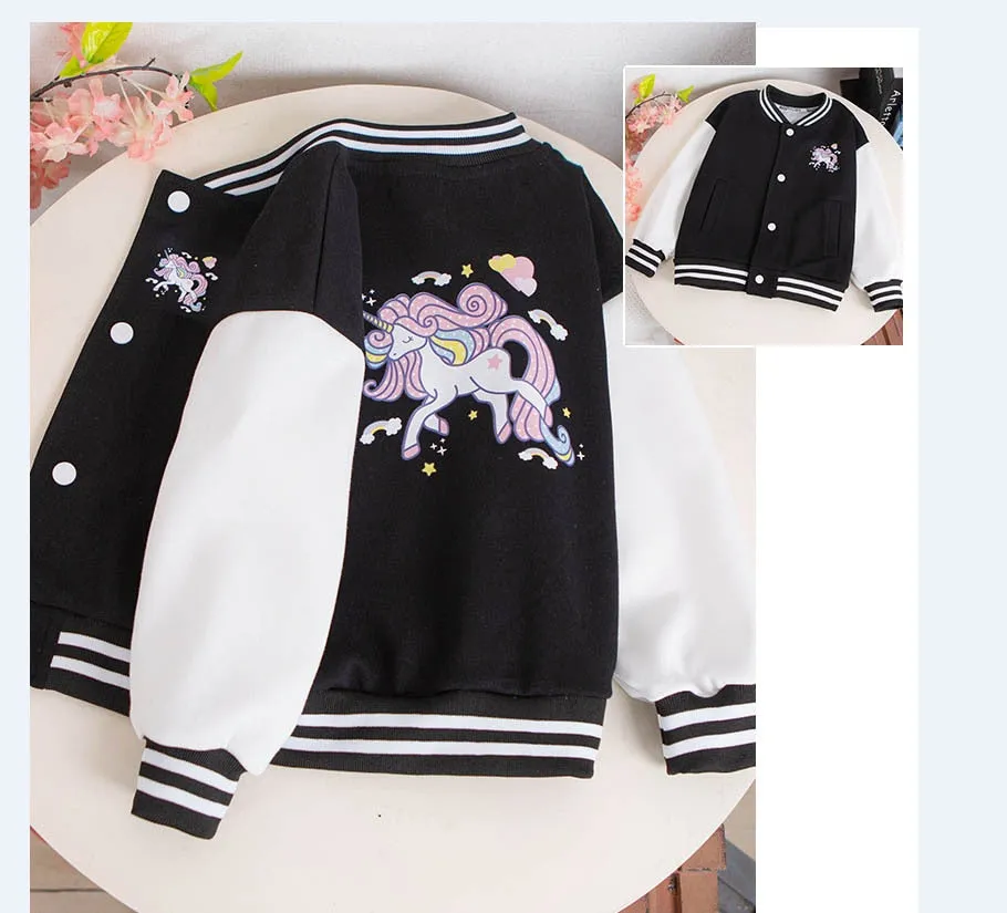 Autumn Unicorn Sports Jacket For Girls