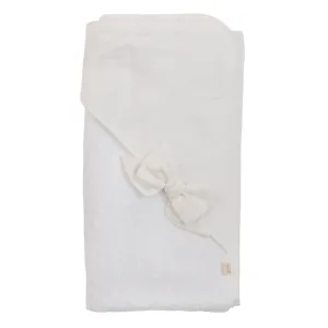 Baby Gi Pure Collection Girls Ivory Hooded Bath Towel