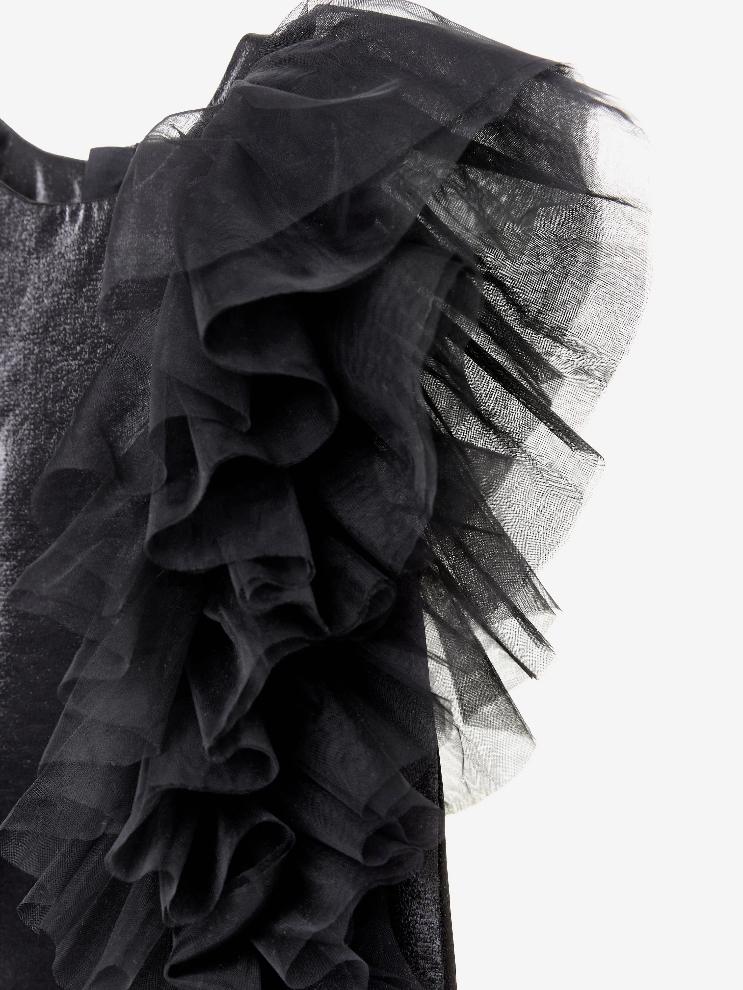 BCBG Girls Ruffle Dress in Black