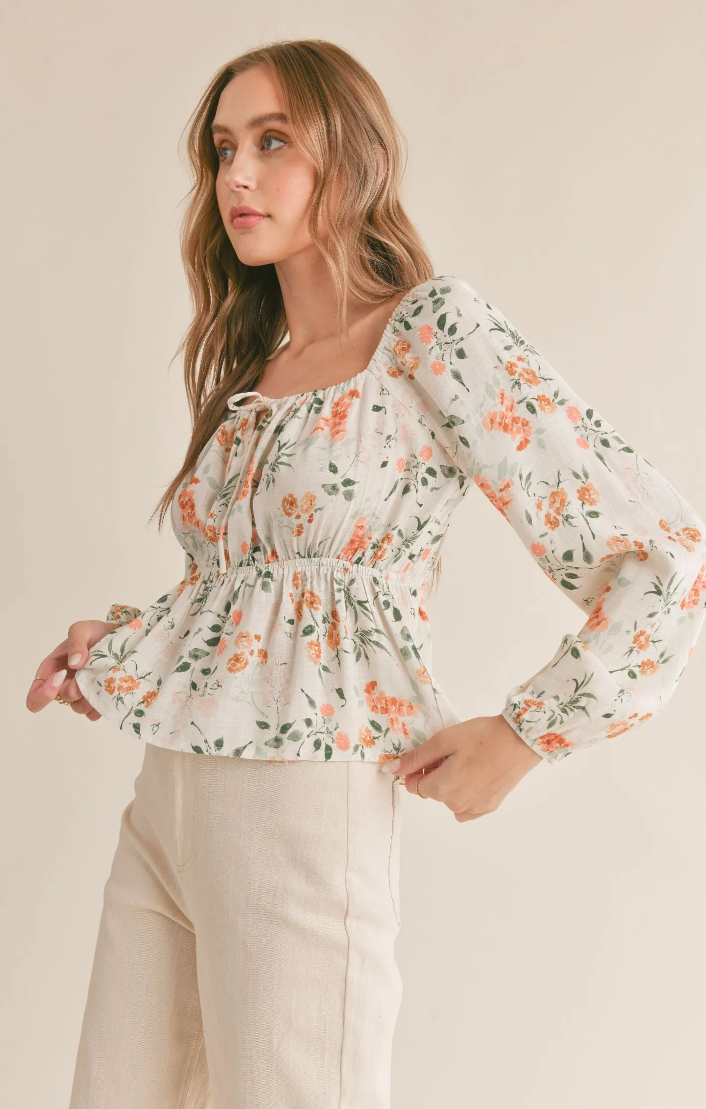 Bloom Brigade Peplum Top