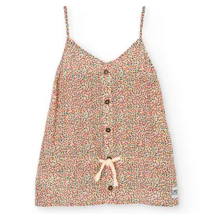 BOB Polka Dots Tank Top with Cinched Waist