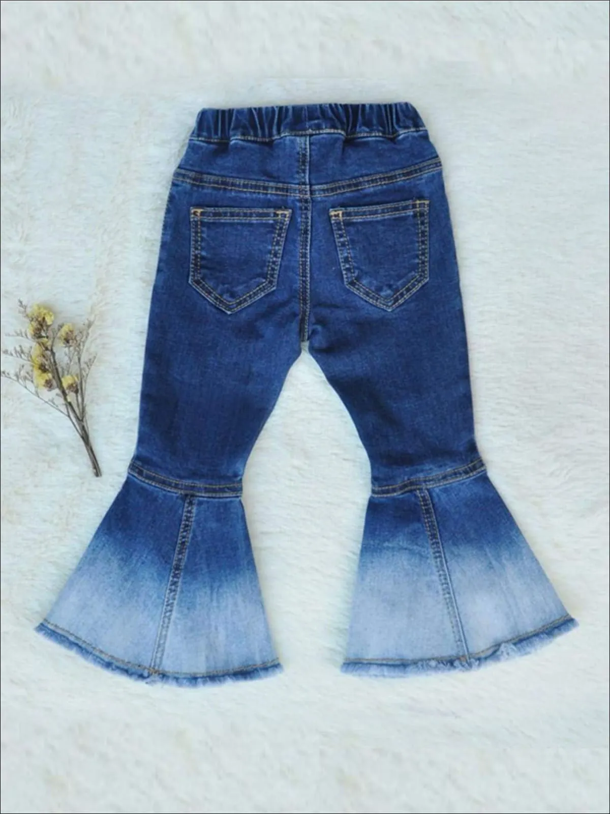 Bohemian Bell Bottom Ombre Jeans