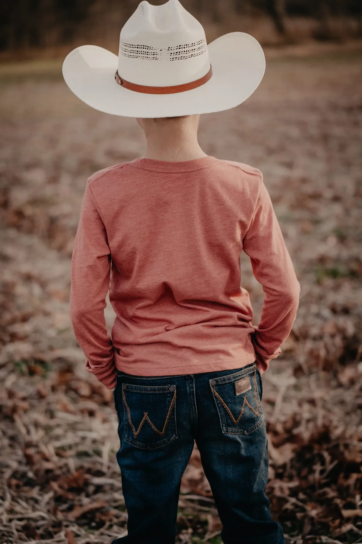 Boy's 'Bull Wrestling' Wrangler Long Sleeve T-shirt (XXS-XL)