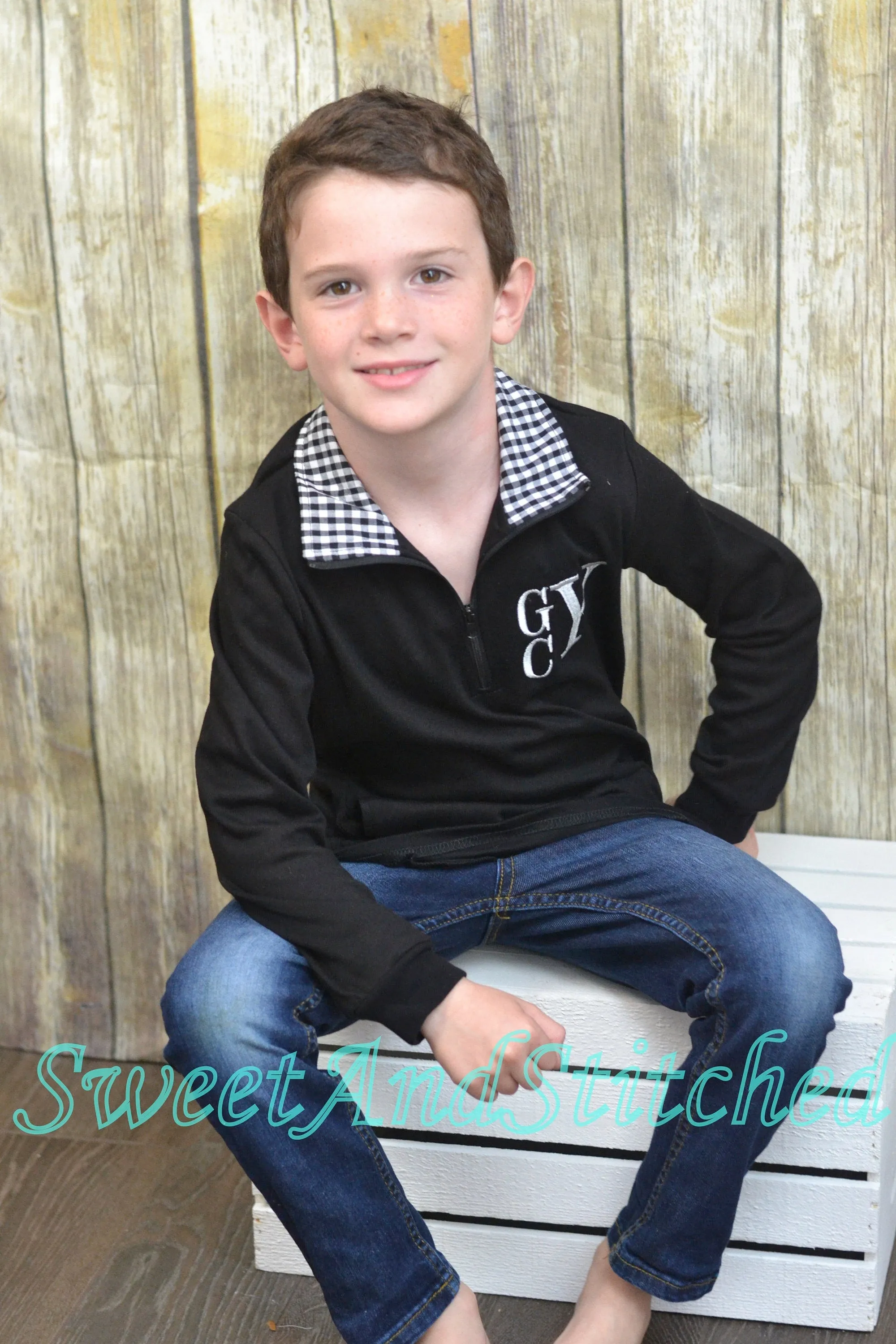 Boys Monogrammed sweatshirt, pullover, or quarter zip jacket, monogrammed toddler jacket, boys fall monogram sweatshirt