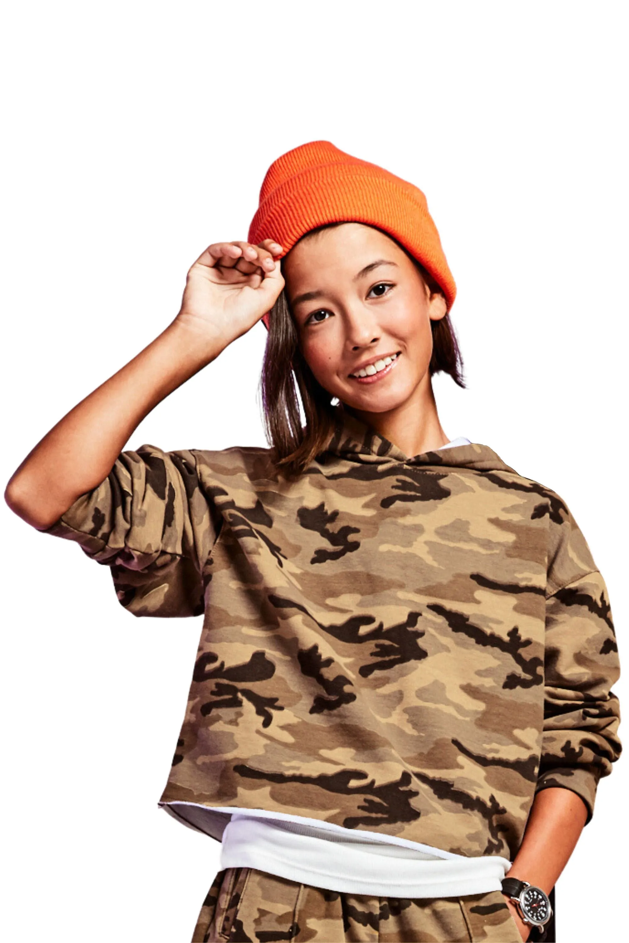 Camo Print Hoodie