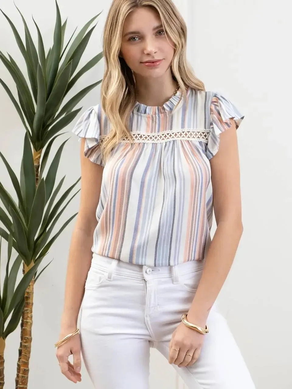 Cheryl Stripe Blouse