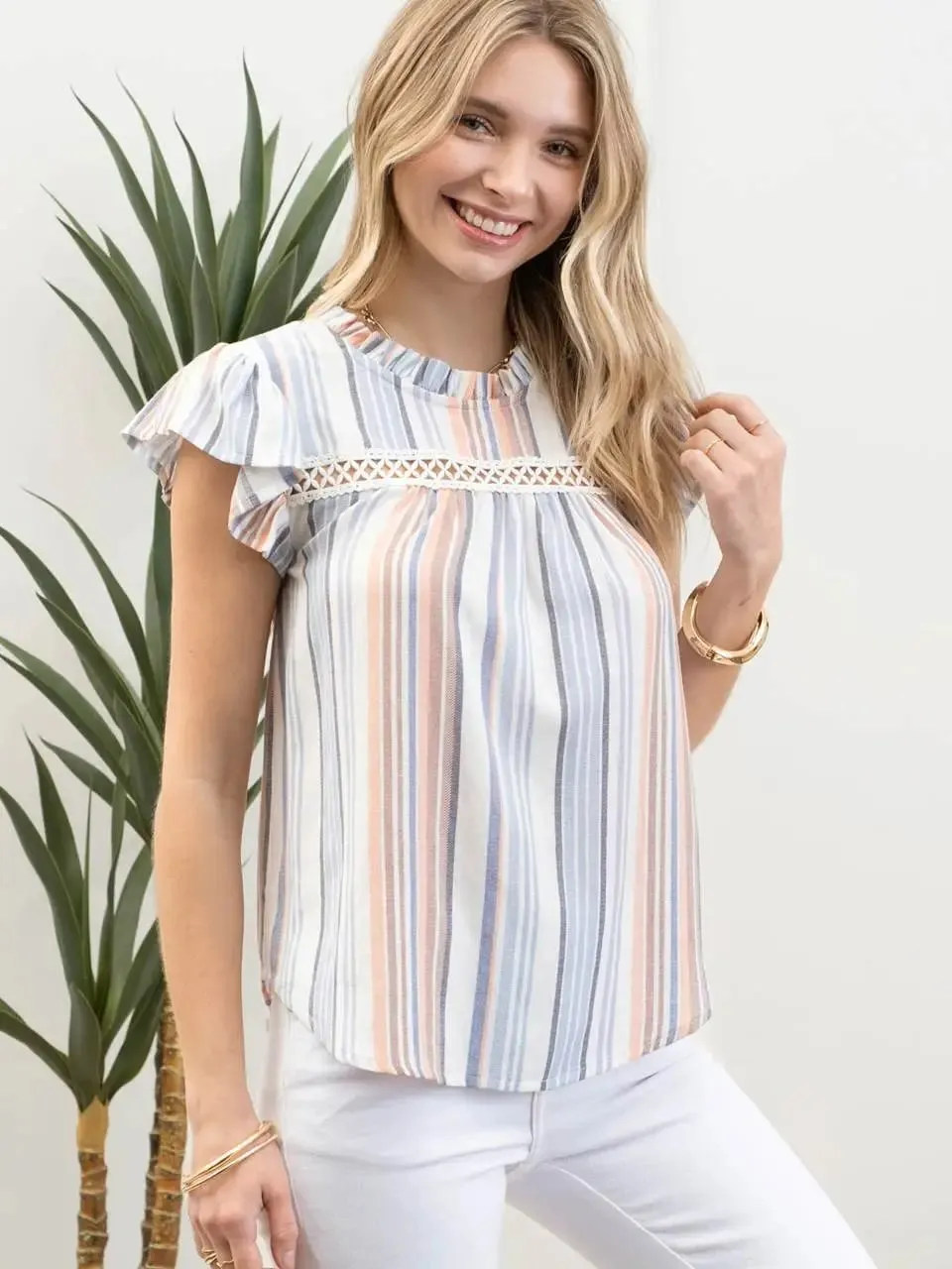 Cheryl Stripe Blouse