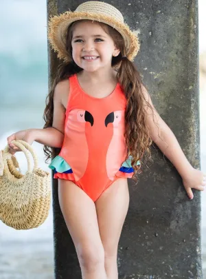 Colorful Parrot One Piece Swimsuit