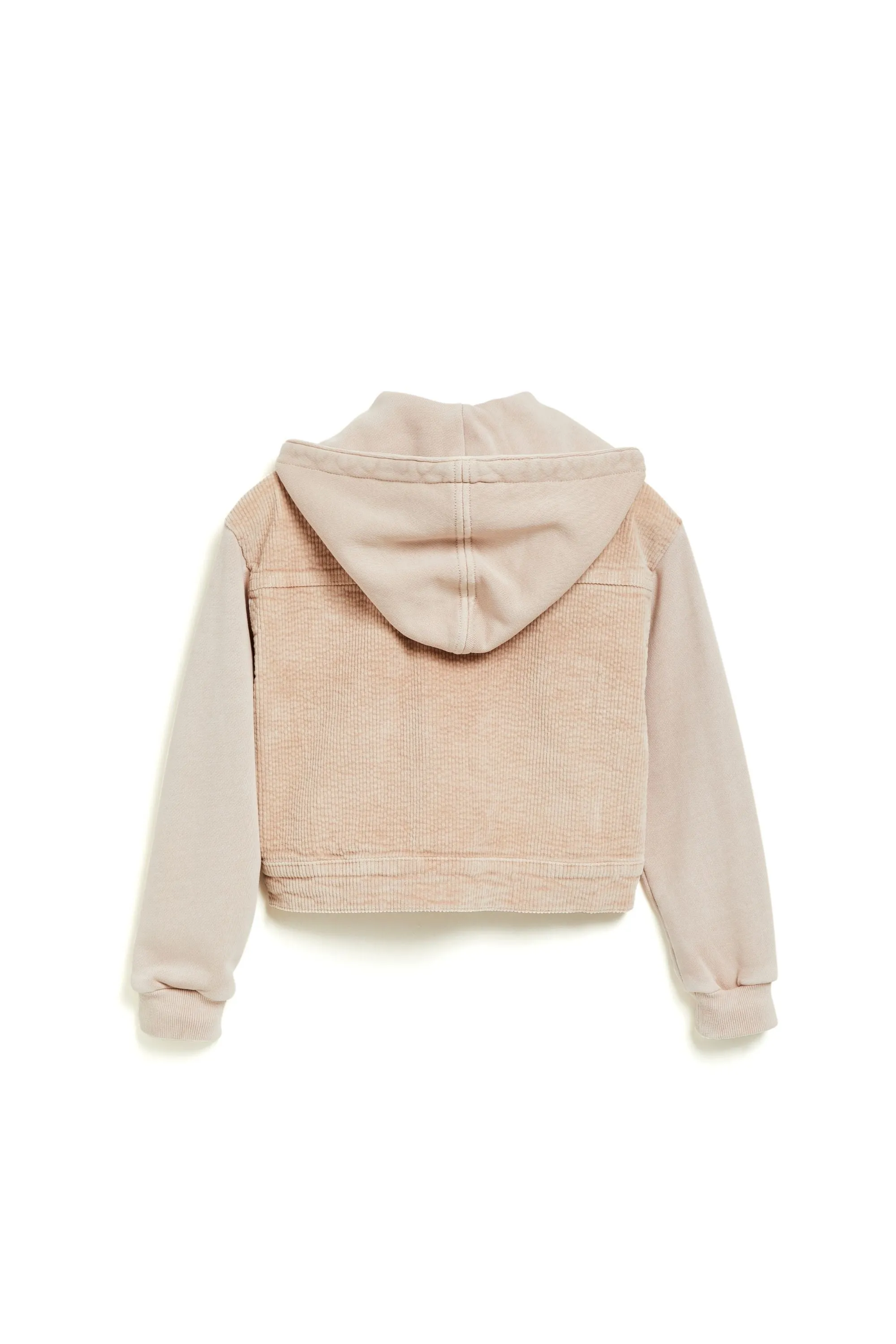 Corduroy Combo Knit Crop Jacket