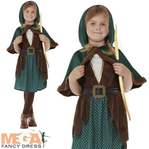 Deluxe Forest Archer Adventure Girls Costume