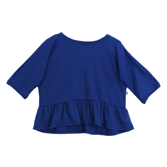 Duke & Duchesses Bernie Peplum Top - Royal Blue