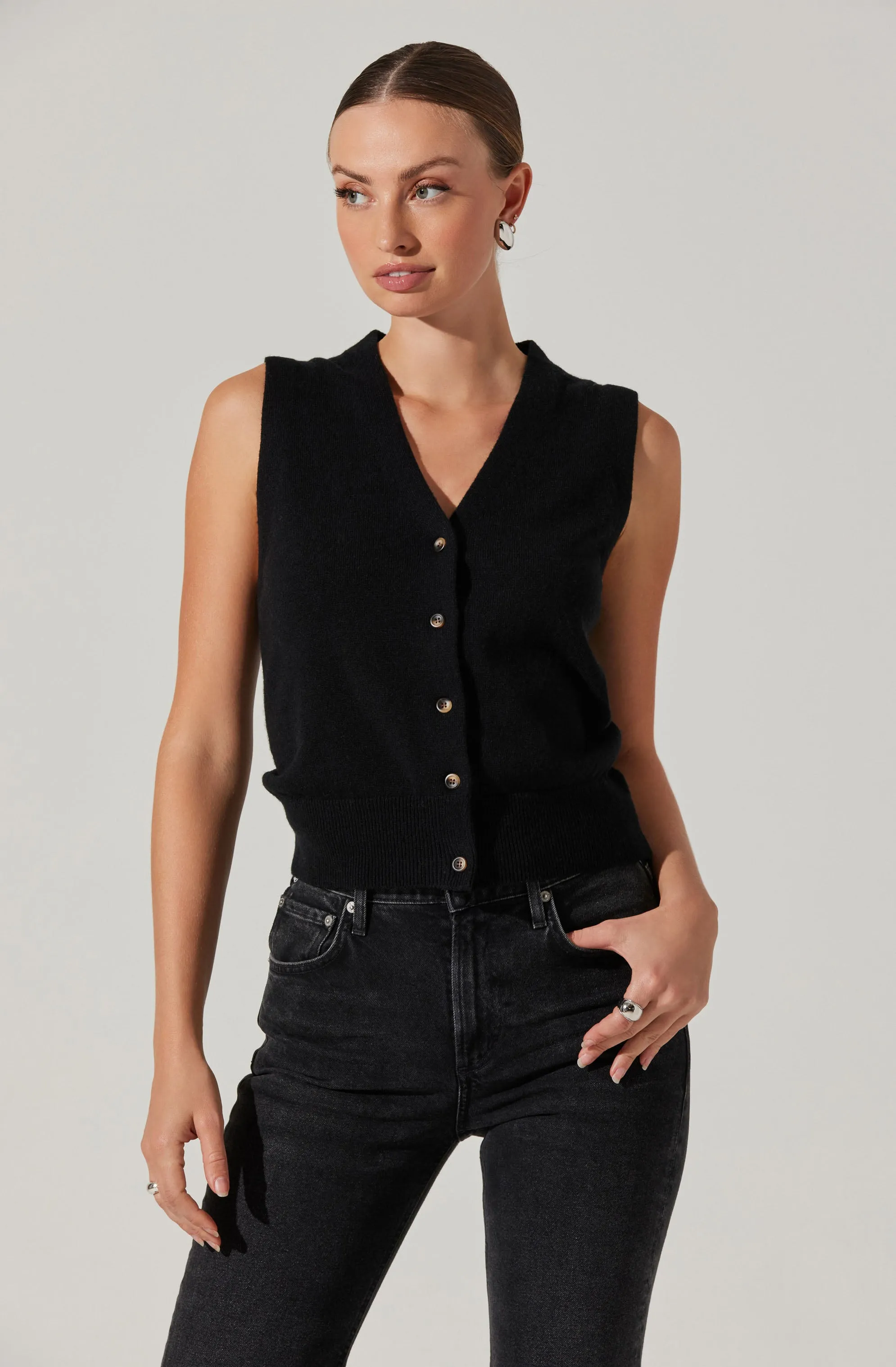 Eira Button-Up Sweater Vest