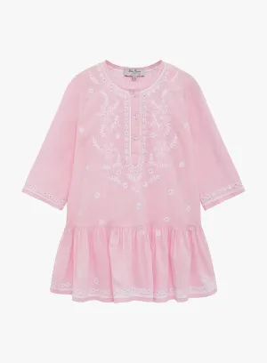 Embroidered Kaftan in Pink