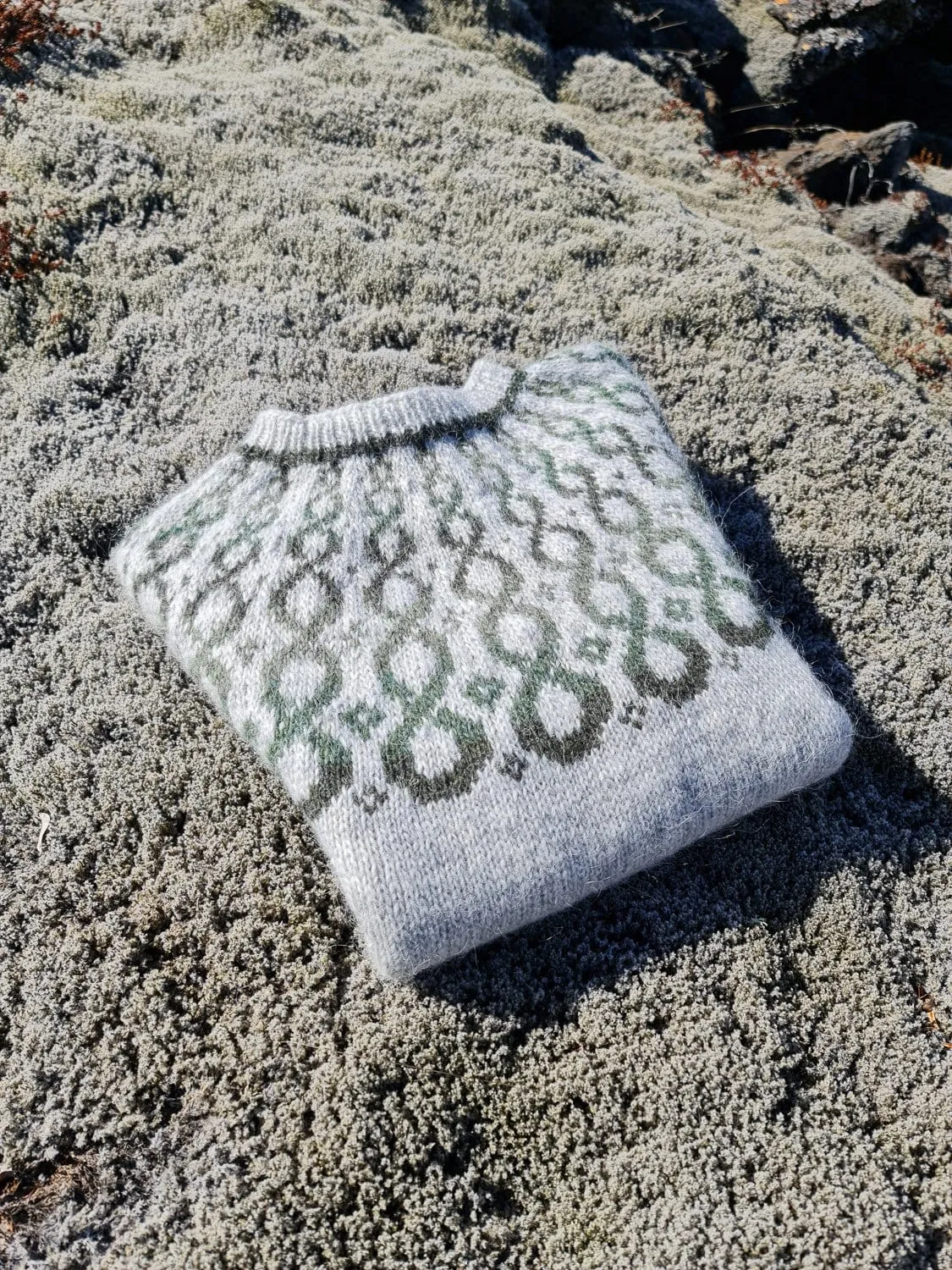 Eternity - Grey/Green Icelandic Sweater