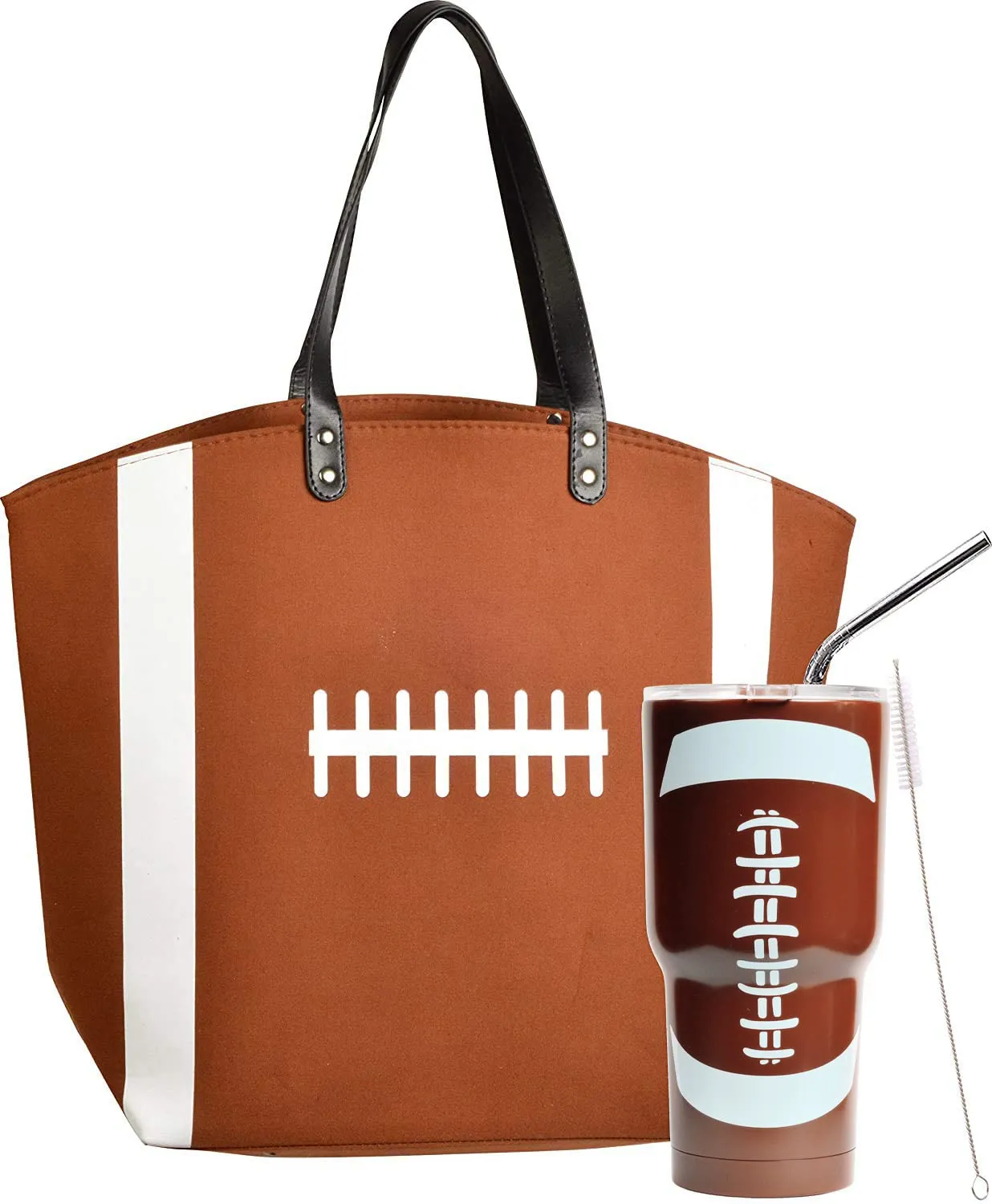 Football Gifts, Football lover Gifts Set, Football Mom Gifts, Football Tote Bag for Woman