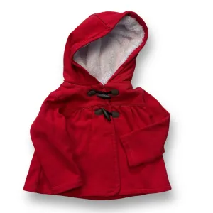 Girls Carter's Size 18 Months Red Faux Fur Hooded Jacket