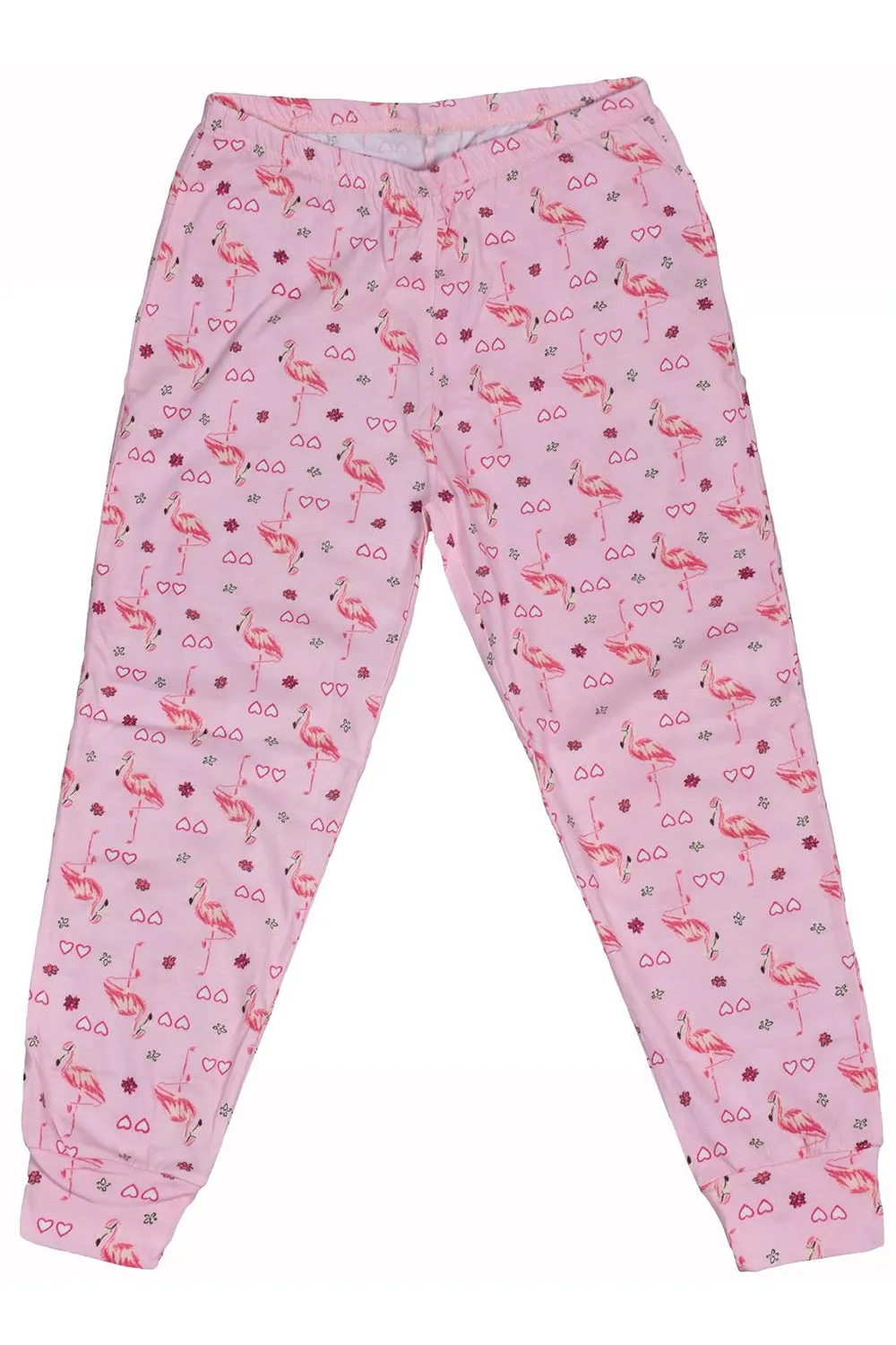 Girls Cotton Printed T-shirt Pyjamas Set