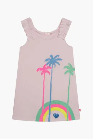 Girls Dress Billieblush Multi Palms