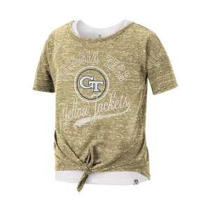 Girls Georgia Tech Yellow Jackets Stroll 2 Layer T-Shirt