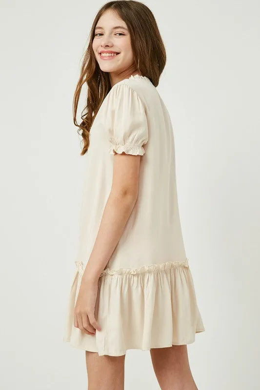 GIRLS Katie Dress in Ivory