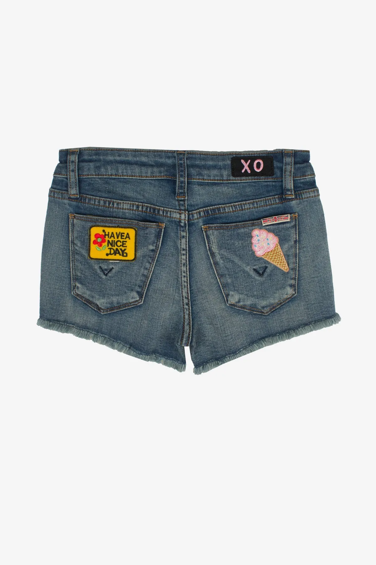 Hudson Patches Girls Jean Shorts