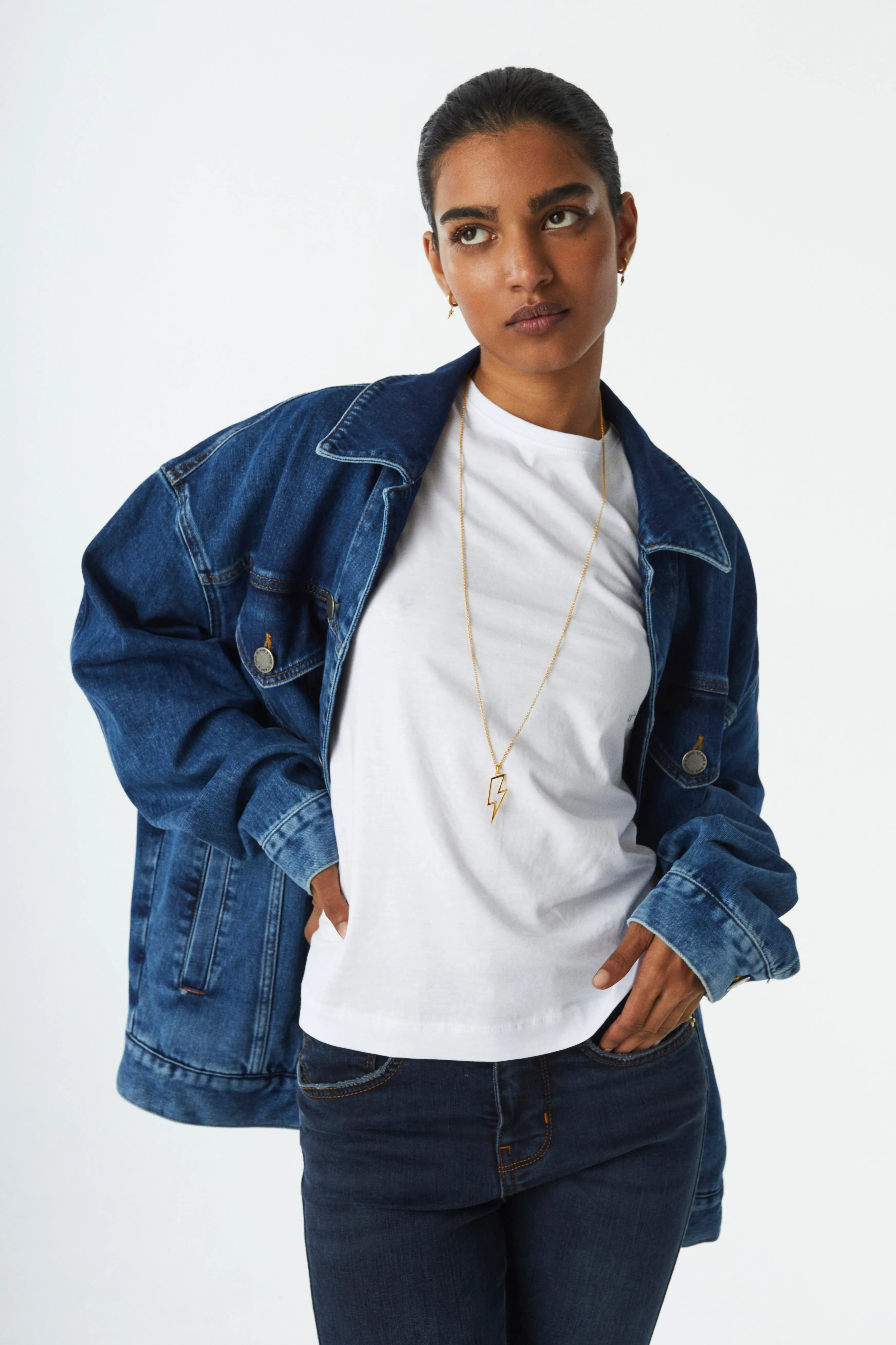 Indigo Wash Oversized Denim Jacket