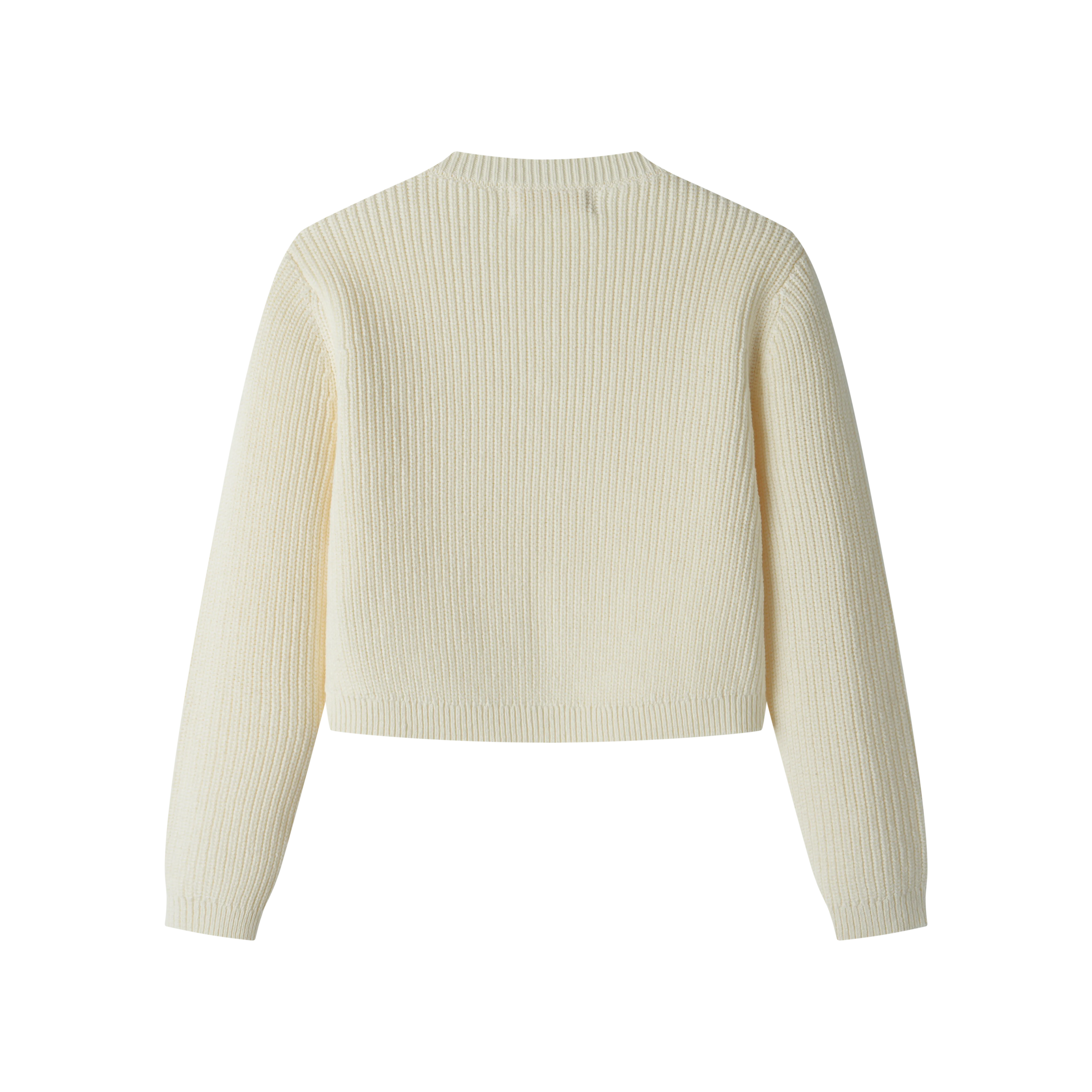 KNIT CARDIGAN-CREME