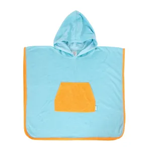 Light Blue Terry Towling Hooded Towel