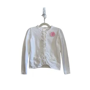 LS Button Up Cardigan / Flower