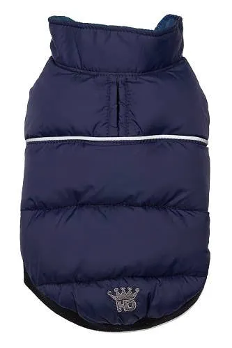 Navy / Plaid Flex-Fit Reversible Puffer