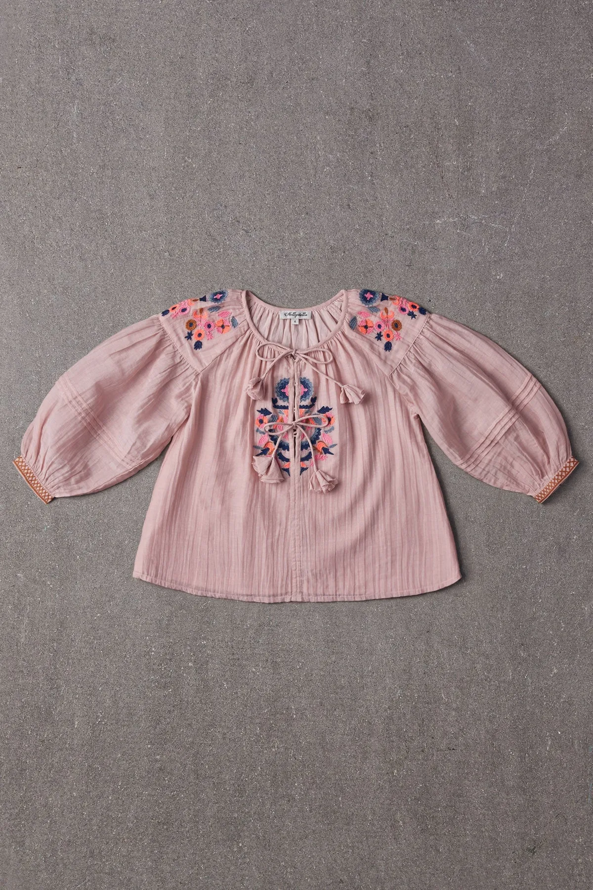 Nellystella Hellena Girls Blouse - Peony Petal