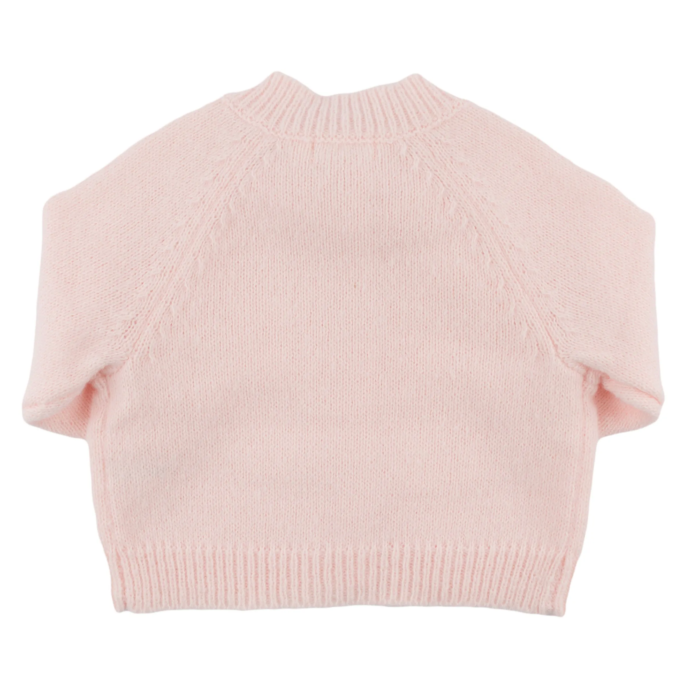 oh baby! Scandi Bow Knit Cardigan - Baby Pink