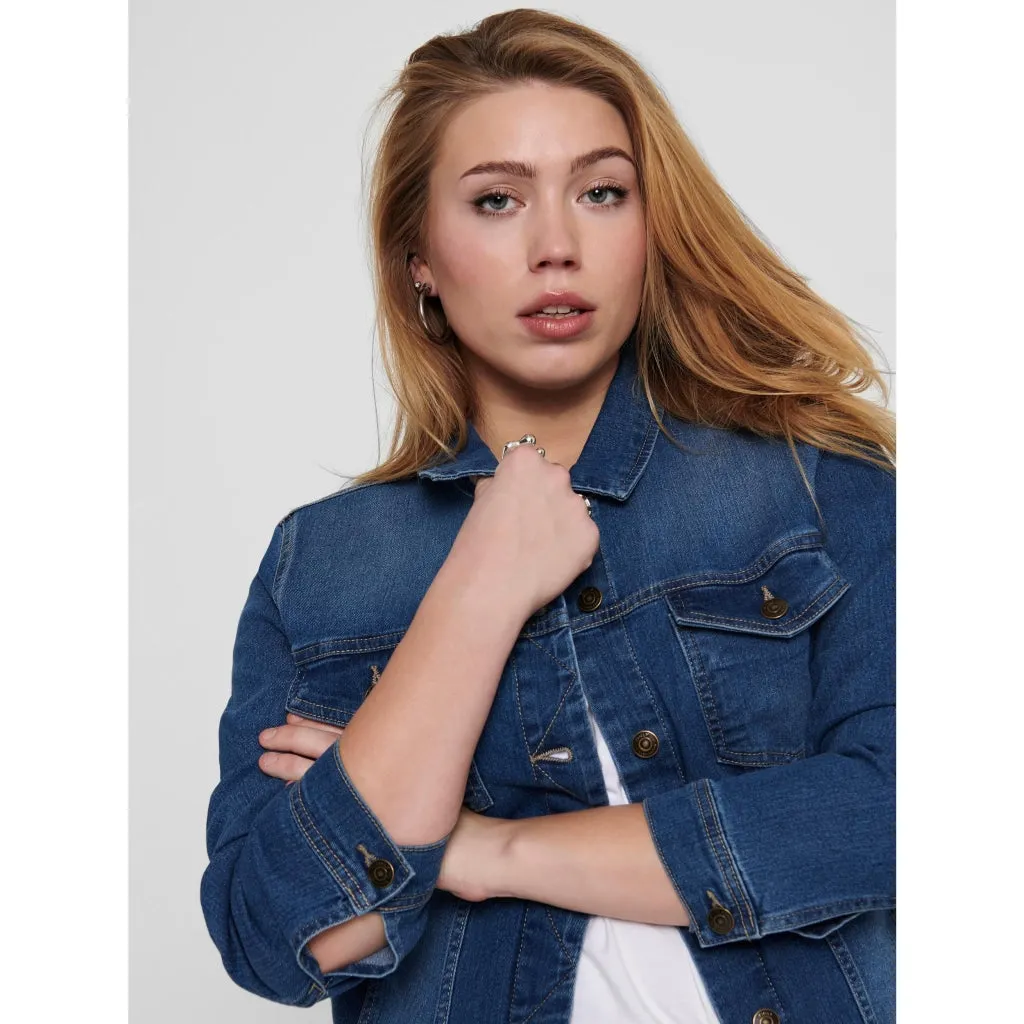 Only Carmakoma Denim Jacket in Classic Blue