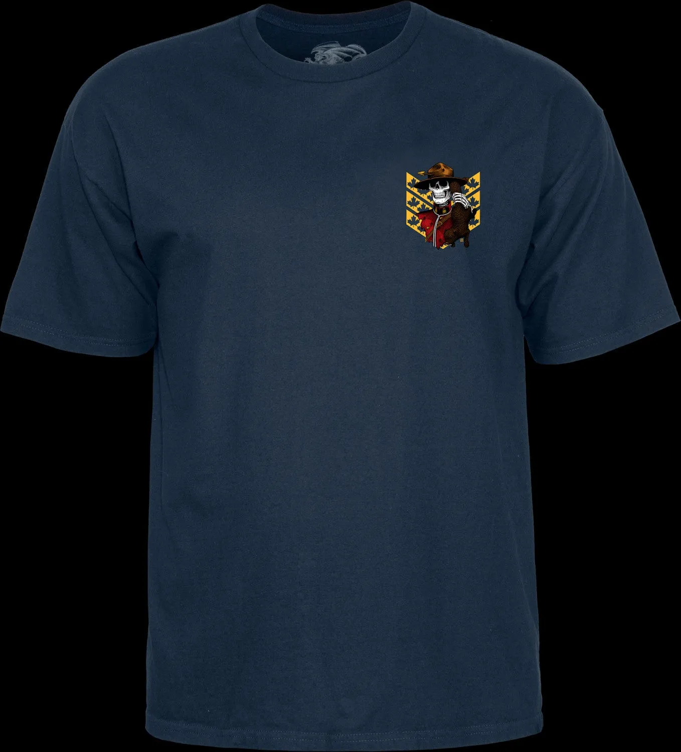 POWELL-PERALTA T-SHIRT KEVIN HARRIS MOUNTIE NAVY