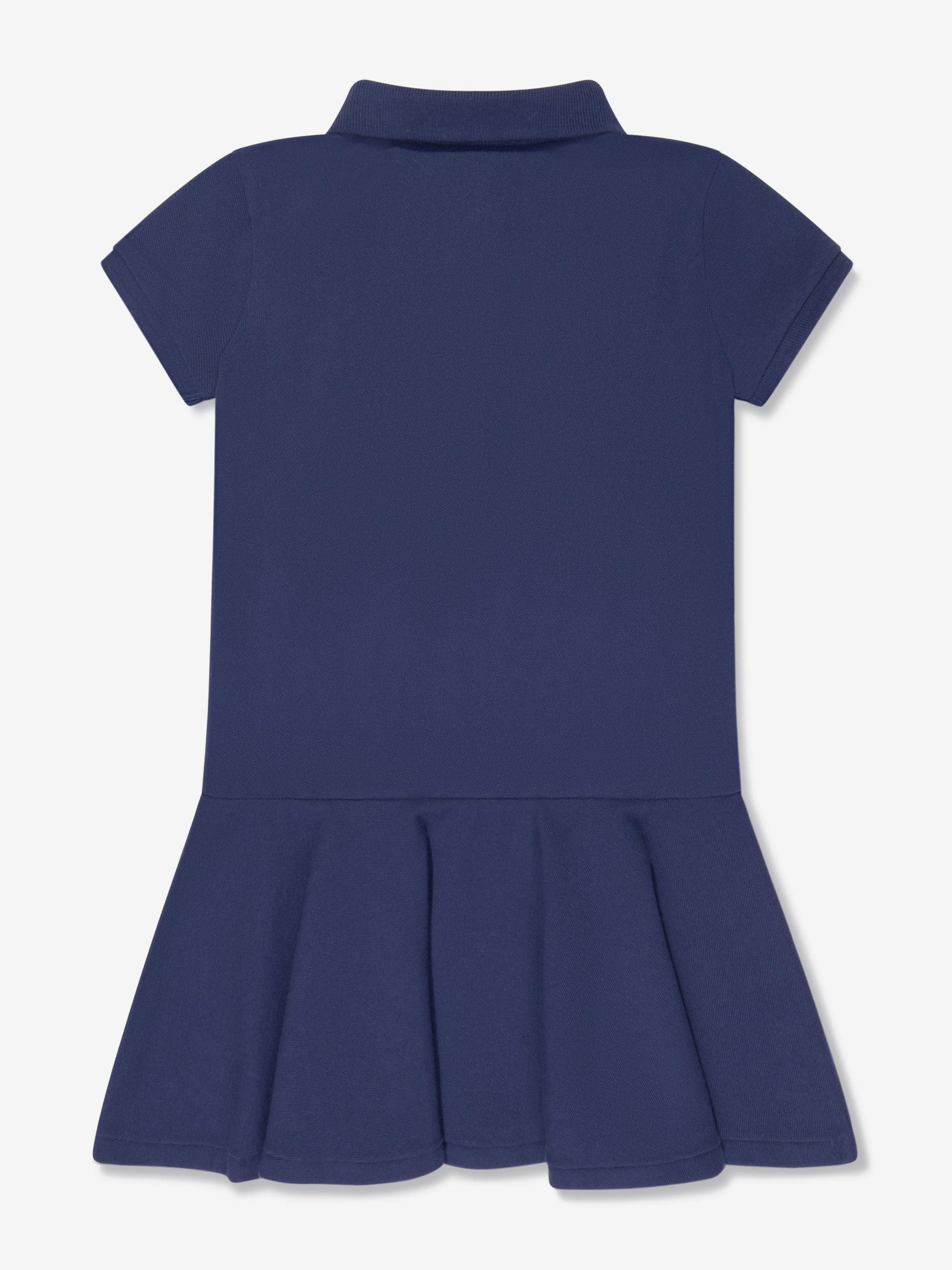 Ralph Lauren Girls Logo Polo Dress in Blue