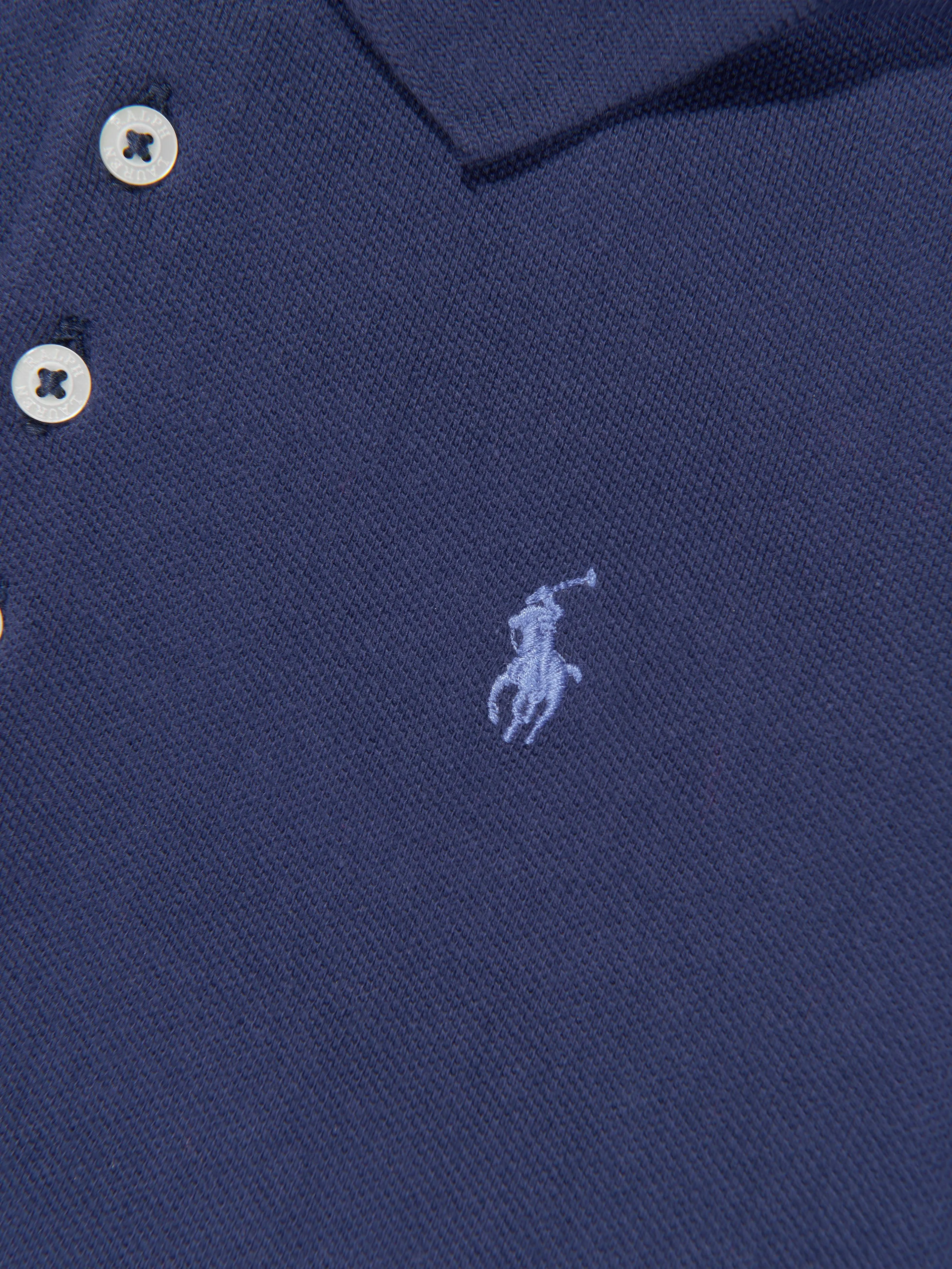 Ralph Lauren Girls Logo Polo Dress in Blue