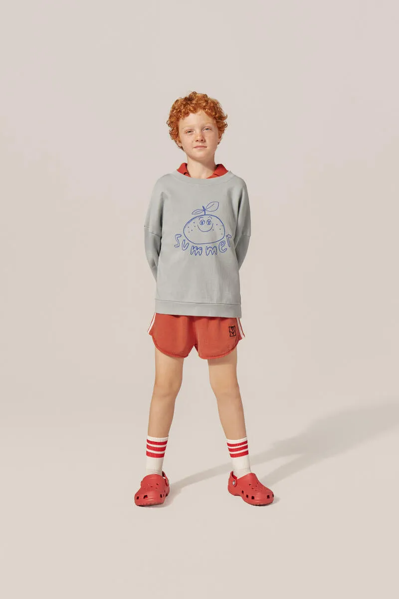 Red Sporty Kids Shorts