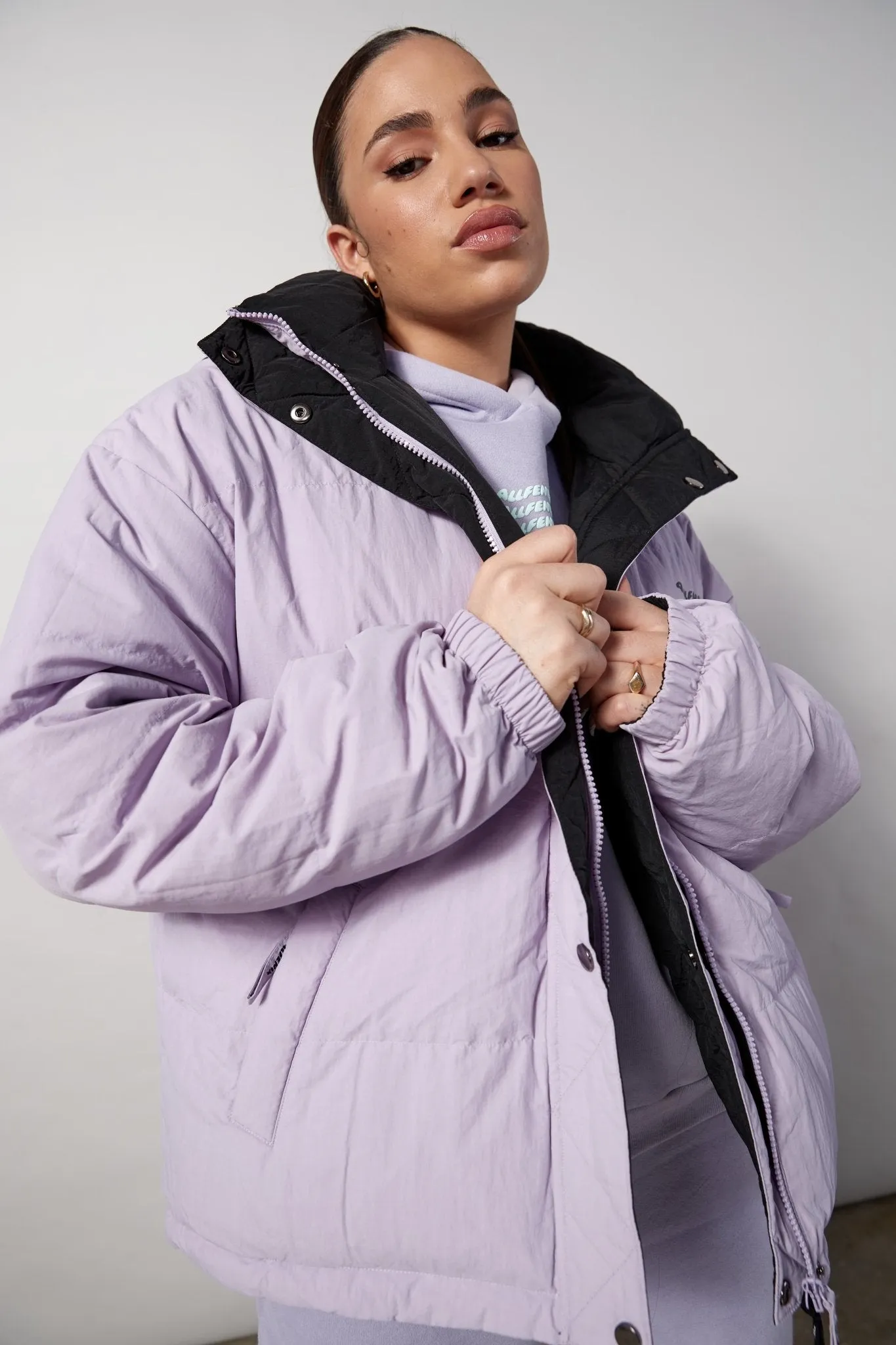 Reversible Puffer Jacket 2.0 (Lilac/Black)