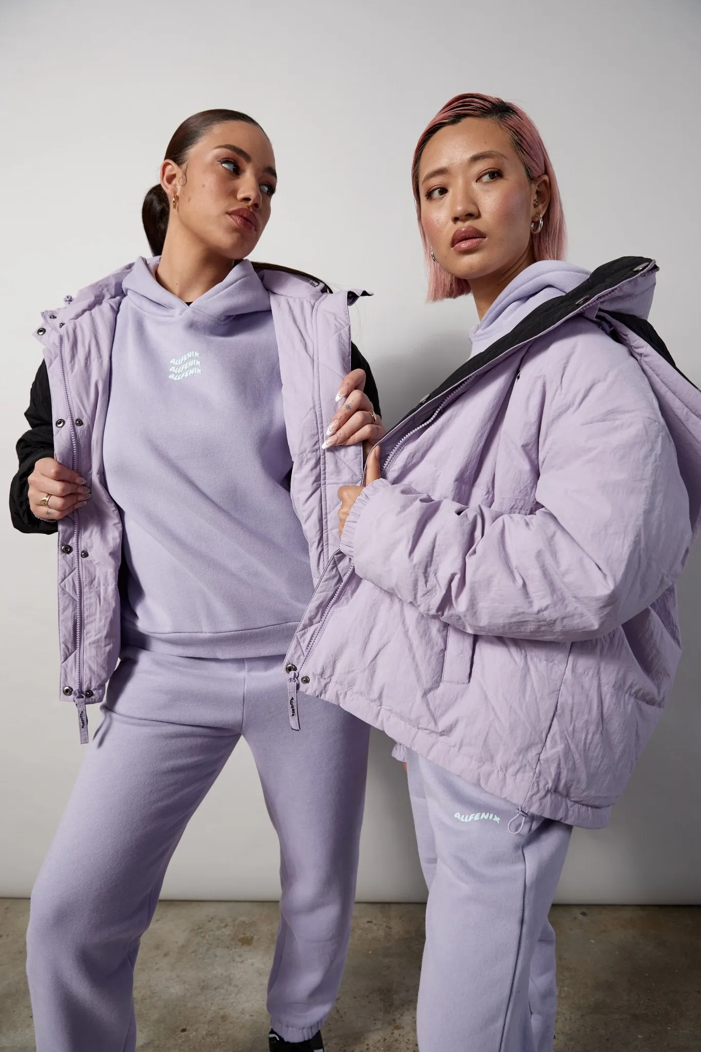 Reversible Puffer Jacket 2.0 (Lilac/Black)