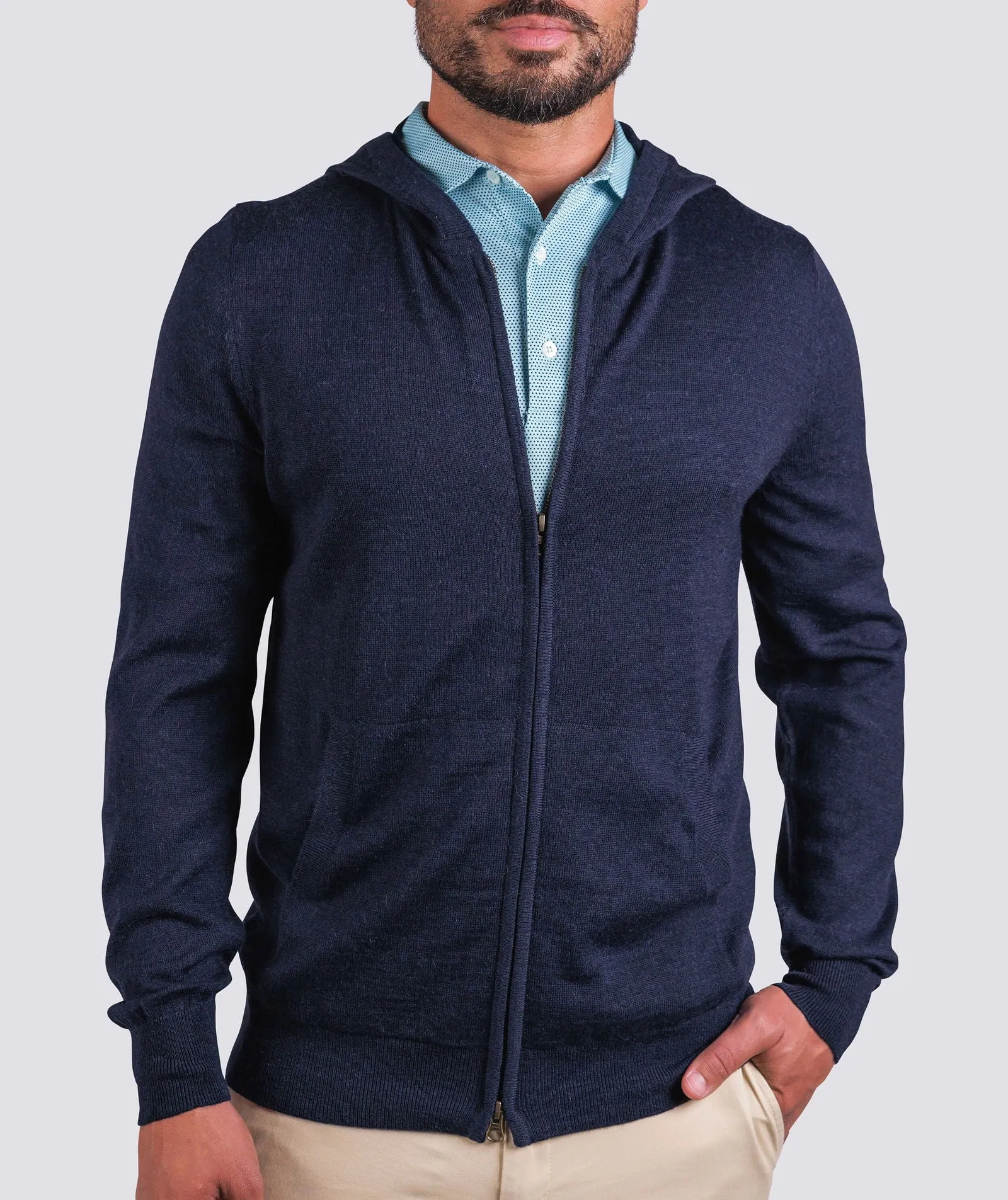 Roan Full Zip Hooded Sweater