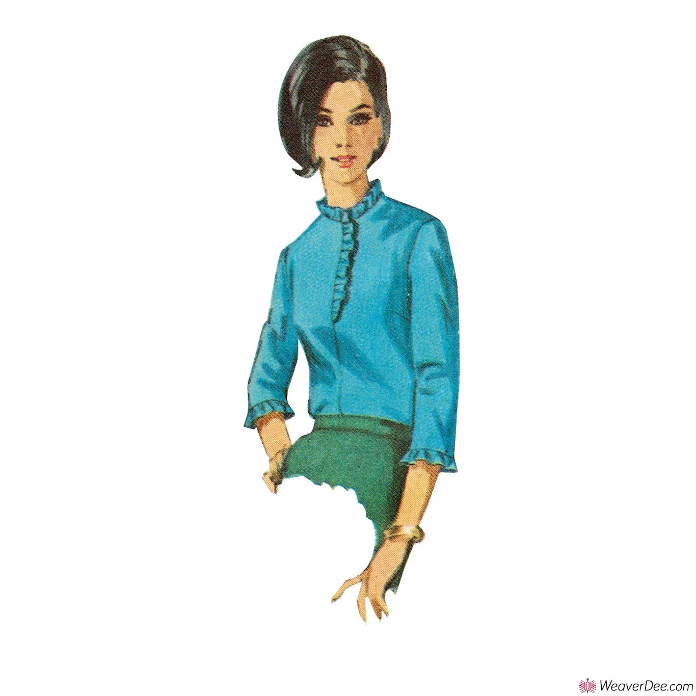 Simplicity Pattern S9386 Misses' Blouses - Vintage 1960s