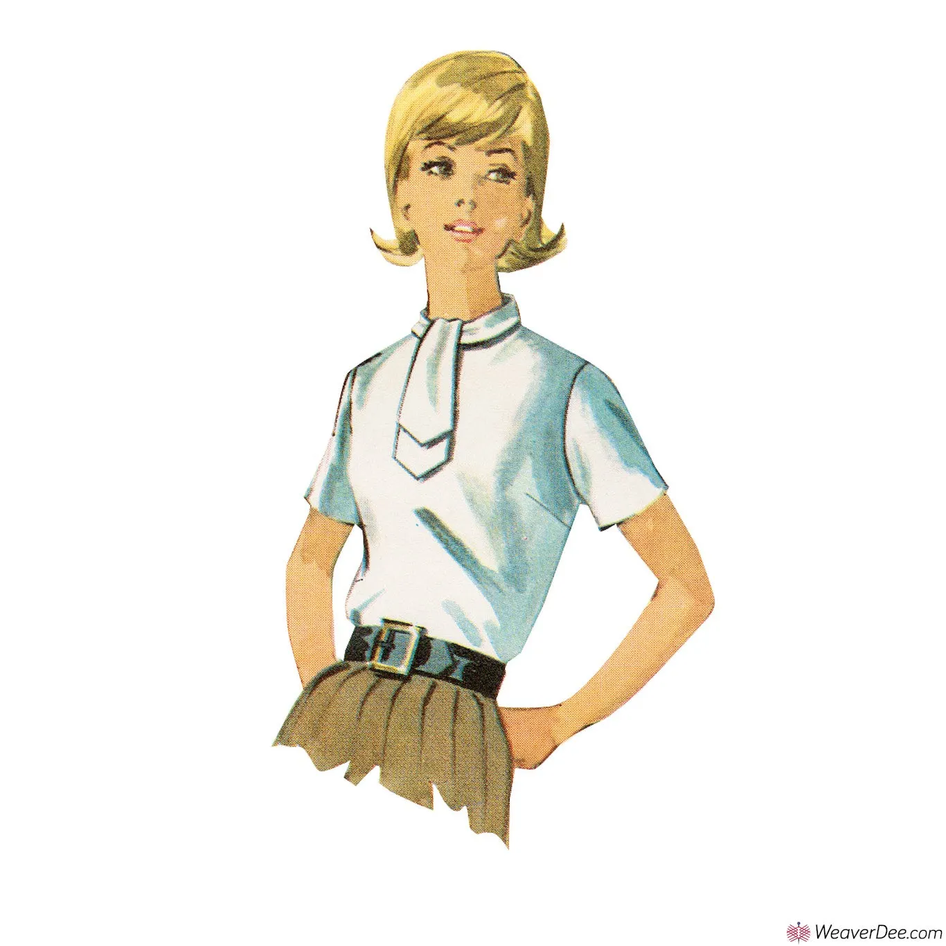 Simplicity Pattern S9386 Misses' Blouses - Vintage 1960s